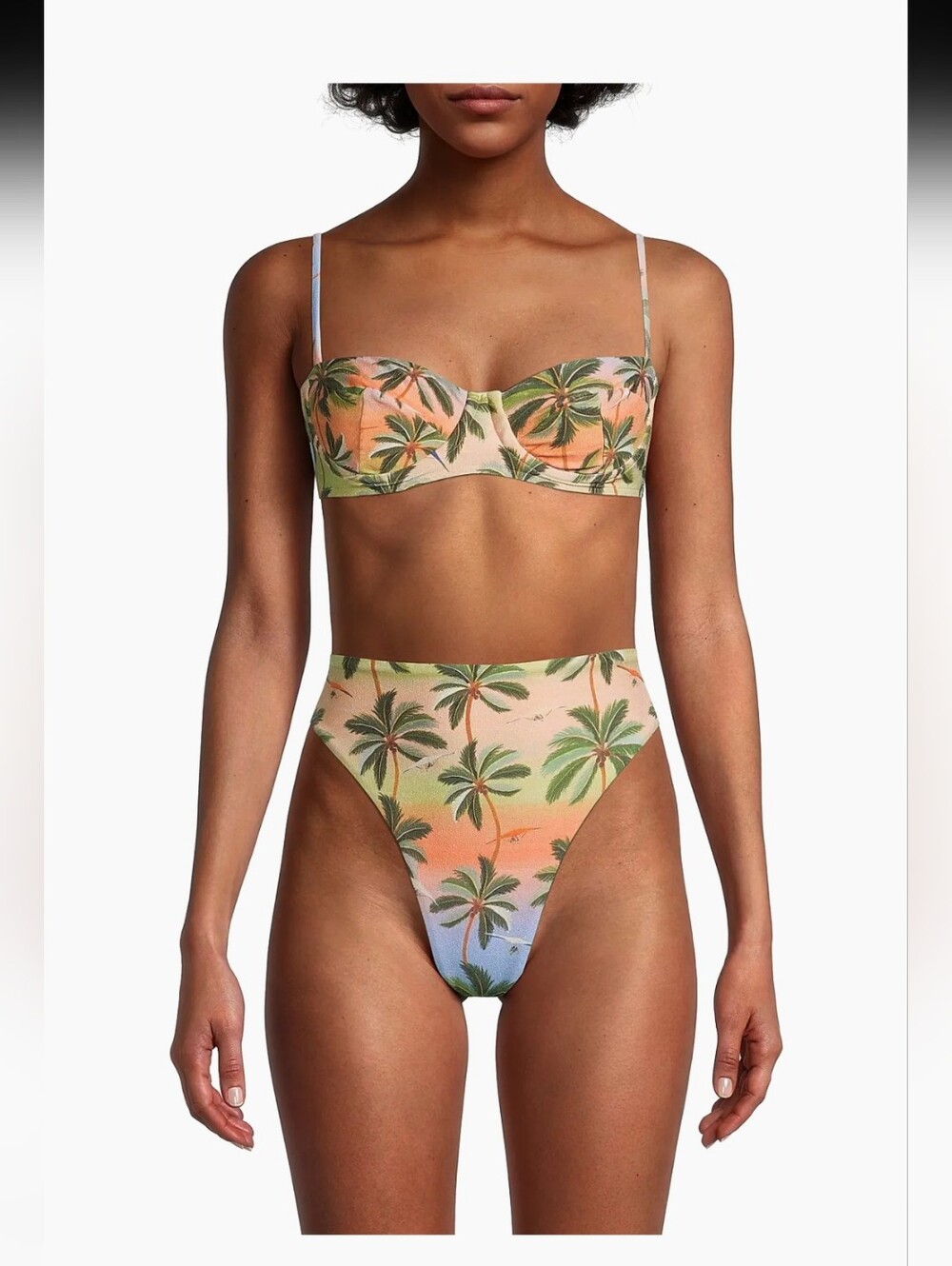 NWT Farm Rio Carioca Balconette Multi Bikini Set M